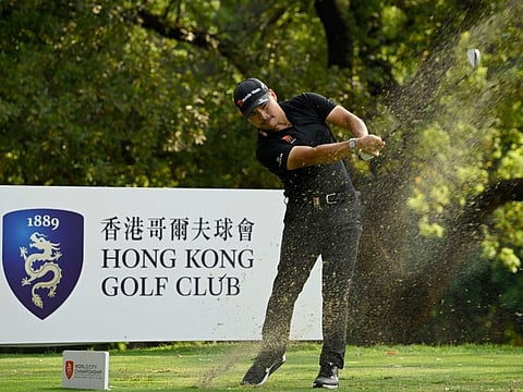 Miguel Tabuena leading at Hong Kong Golf Club