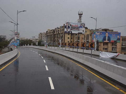 New flyover in the Gulistan-e-Jauhar area of Karachi.