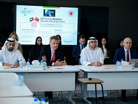 The Anwar Gargash Diplomatic Academy (AGDA) roundtable discussion to celebrate 50 years of diplomatic relations between the UAE and Turkey
