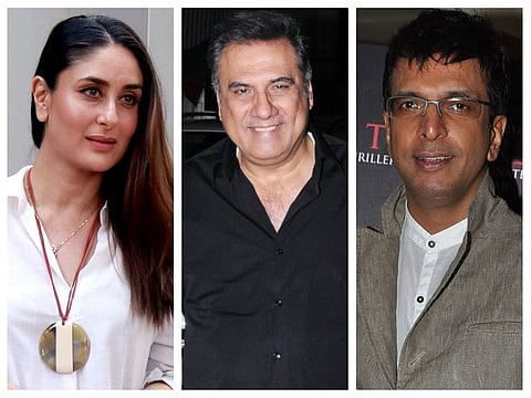Bollywood actors Kareena Kapoor Khan, Boman Irani, Jaaved Jaaferi