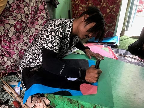 Mohammad Usman learnt the art of kite-making from his award-winning father Late Umar Daraz.