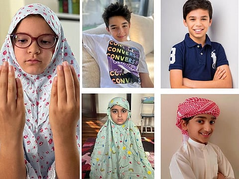 Starting young: UAE's first-time fasters (clockwise from left) Ayla Nassar, Layth Anabtawi, Leyth Sharaf, Omar Ali Al Blooshi and Jude Al Farhan.