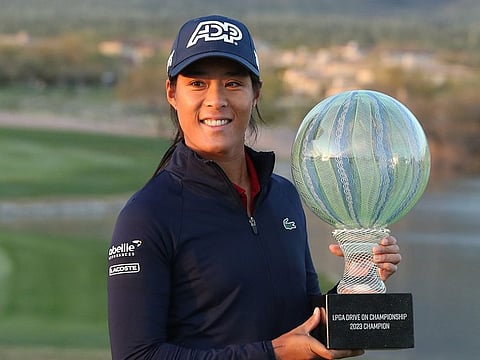 Celine Boutier, winner of the 2023 LPGA Drive on Championship