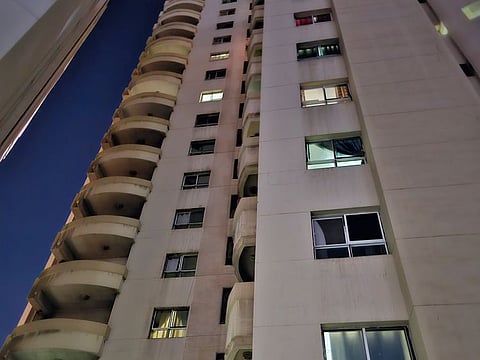 The man and his family have been living in the building for the past six months.