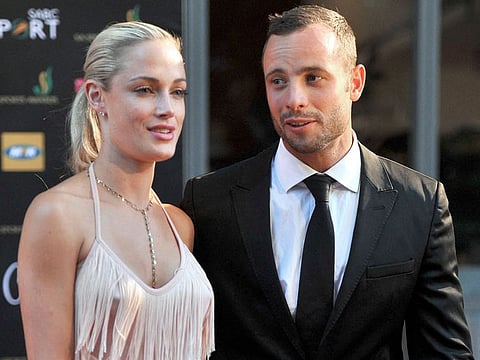 File photo: Oscar Pistorius with his girlfriend Reeva Steenkamp.