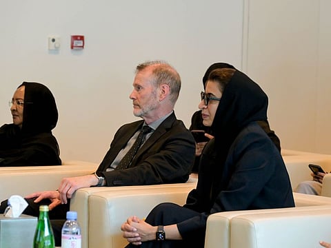 Noura Al Kaabi, UAE Minister of State during the launching of the Ewaa ambassador programme for students in Abu Dhabi