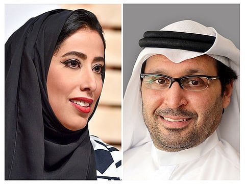Mona Al Marri (left), Chairperson of the Board of Directors and Managing Director of Dubai Women Establishment, and Dr Tariq Al Gurg, CEO and Vice Chairman of Dubai Cares