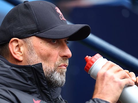 Not pleased... Liverpool manager Juergen Klopp will be hoping to see a much improved performance from his team against Chelsea tomorrow after they lost their last match 4-1 against Man City.