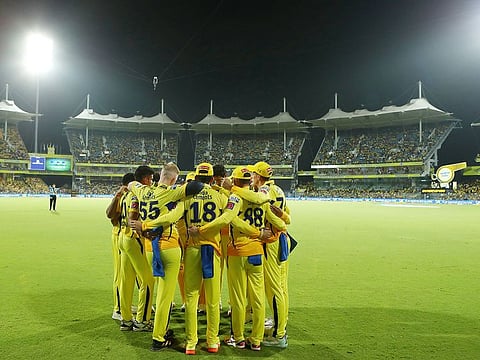 Chennai Super Kings players ready to defend their total against Lucknow Super Giants. The thrilling contest kept the fans on the edge.