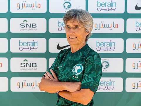 Monika Staab, former Saudi Arabia women's team coach, now technical director of the women's game.