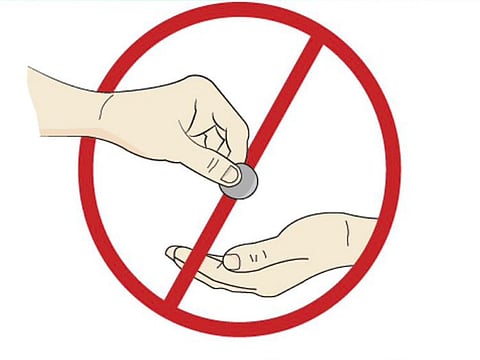 Poster of anti-begging campaign by Shajrah Police