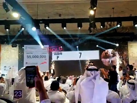 The "Most Noble Numbers" charity auction was organised on Saturday at the Four Seasons Resort Dubai, Jumeirah Beach, by Emirates Auction in collaboration with Mohammed bin Rashid Al Maktoum Global Initiatives the Roads and Transport Authority (RTA).