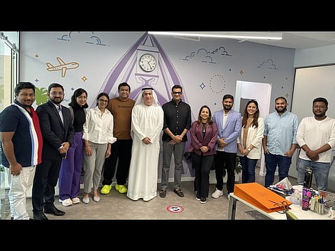Dr Ahmed Abdul Rahman Al Banna with Atul Hegde, Founder YAAP, and team