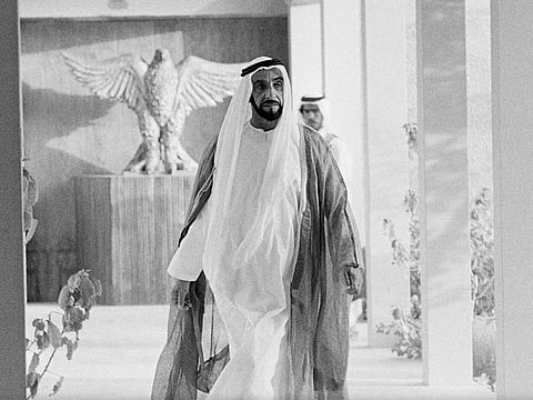 The late Sheikh Zayed bin Sultan Al Nahyan