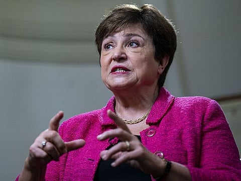 Kristalina Georgieva, managing director of the International Monetary Fund. The IMF's report warned that risks were high, and reducing debt vulnerabilities should be an 'overriding priority'.
