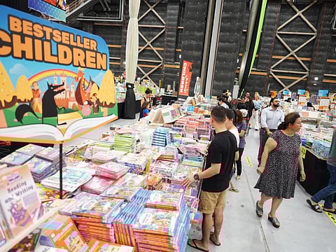 Readers make the most of discounts at the Big Bad Wolf Books sale in Dubai on Monday