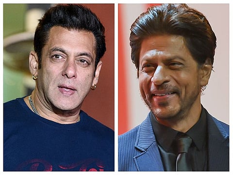 Bollywood stars Salman Khan and Shah Rukh Khan.