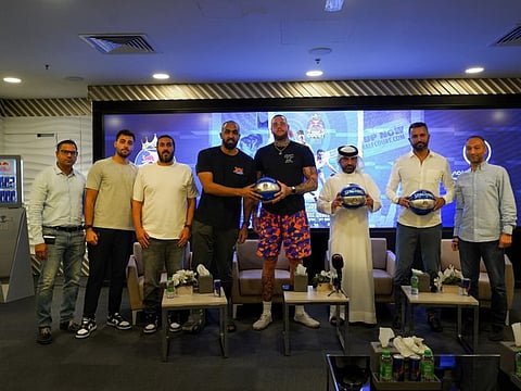 A press conference to announce the details of the Red Bull Basketball Half Court Championship on Friday.