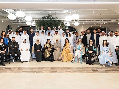Participants pose for a group photo during the event