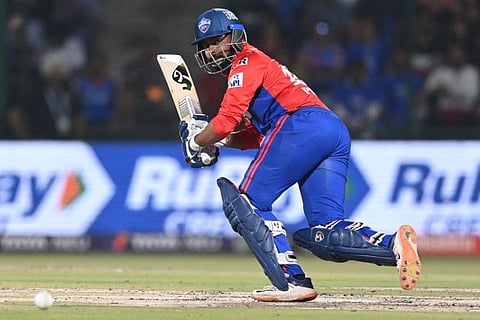 Delhi Capital's Prithvi Shaw plays a shot during the Indian Premier League match against Mumbai Indians at the Arun Jaitley Stadium in New Delhi.