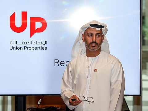 Amer Khansaheb, Managing Director and Board Member of Union Properties, at the company's AGM.