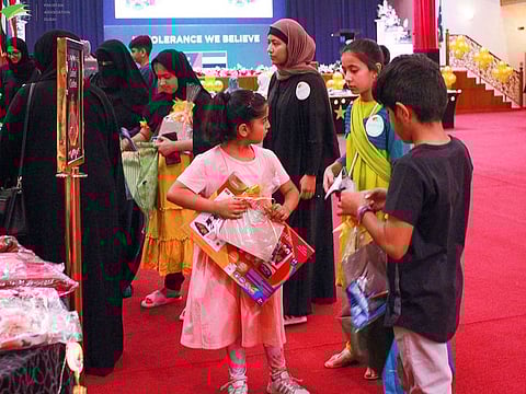 The distribution event was designed to offer a 'shopping' experience with children and families free to choose their gifts from stalls