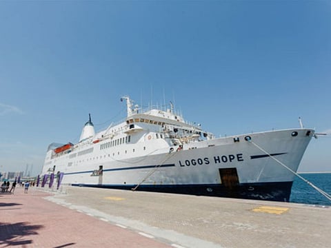 Logos Hope at Port Rashid, Dubai.