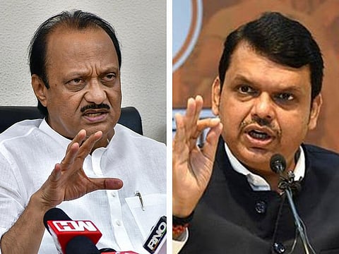 There is a strong buzz that the leader of the opposition in Maharashtra, Ajit Pawar (left), may join the BJP. Deputy CM Devendra Fadnavis (right) could be key to this new development.