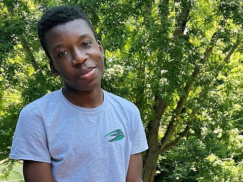 Ralph Paul Yarl, a Black 16-year-old who was shot and wounded by a homeowner after mistakenly going to the wrong house to pick up his siblings, poses in this picture obtained from social media.