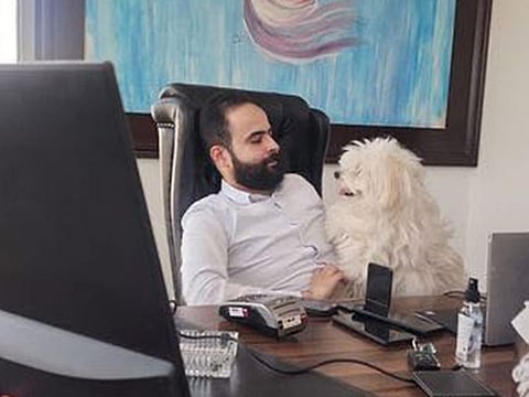 Less than 24 hours after the announcement, Albakheit shared a picture of him reunited with his beloved Sophie.