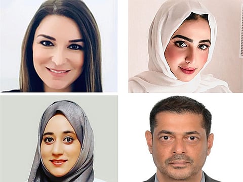 (clockwise from top left) Burcu Aydin, Aaliya Lala, Faheem Hoosen and Dr Asiya Nabi