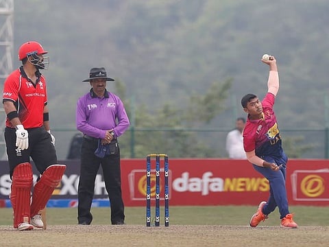 UAE's Aayan Khan spun a web around the experienced Hong Kong batters to claim his maiden five-wicket haul in One Day Internationals.