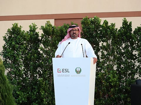 Lieutenant General Expert Rashid Thani Al Matroushi, Director-General of Dubai Civil Defence, sharing details of the updated rules during a gathering at Emirates Safety Laboratory recently
