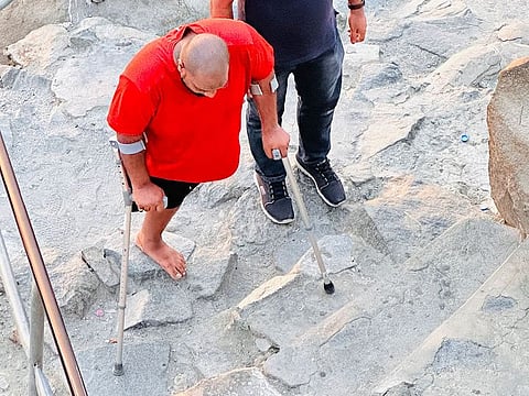 Panakkadan Muhammed Shafeeq was fasting when he undertook the 1 hour and 45 minute hike