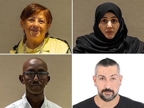 Grateful foursome: (Clockwise) Amal Al Souss, Rafa Safwan, Mohammed Al Jishi and Othman Ahmed.