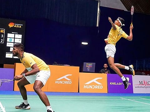 Indian double pair Chirag Shetty and Satwiksairaj Rankireddy defeated Indonesia's Mohammad Ahsan and Hendra Setiawan 21-11, 21-12 to enter semi-finals.