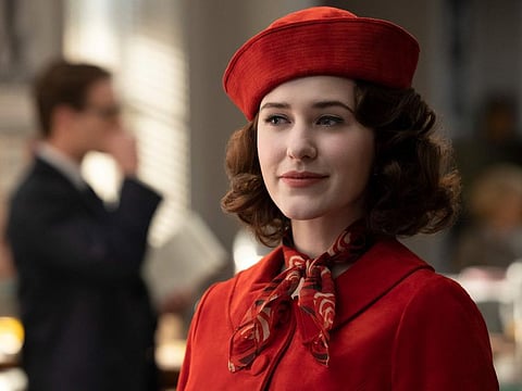 Rachel Brosnahan in a scene from 'The Marvelous Mrs. Maisel'.