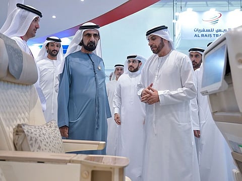 Sheikh Mohammed bin Rashid Al Maktoum tours the Arabian Travel Market.