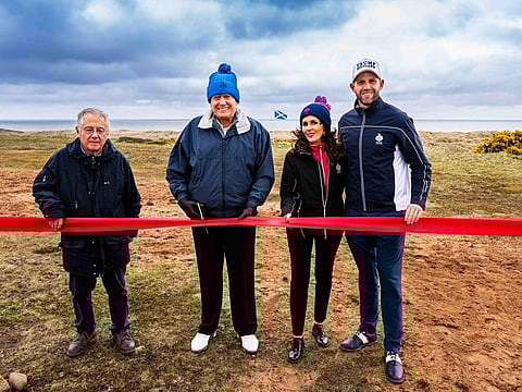 The MacLeod course, to be built at Trump International Scotland in Aberdeenshire in honor of his late mother Mary Anne MacLeod