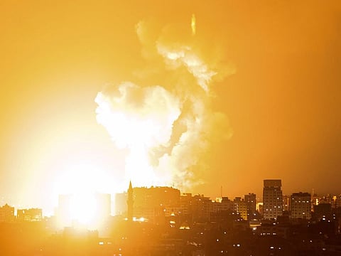 The Israeli military traded fire with Gaza militants on May 2 in a flare-up of violence following the death in Israeli custody of a Palestinian prisoner on hunger strike.