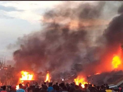 Violence in Manipur initially broke out during a protest march on Tuesday by thousands of tribal people opposing a demand by a non-tribal group for the constitutionally defined status of a scheduled tribe.