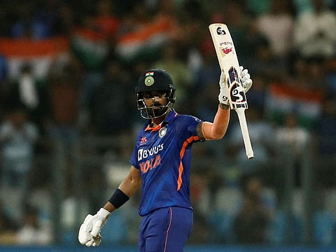 India's KL Rahul, who is celebrating his half century against Australia in Mumbai in March, will miss the World Test Championship final due to injury.