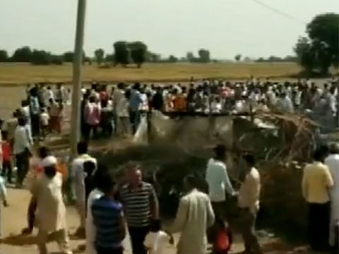 Indian Air Force MiG-21 fighter aircraft crashed near Hanumangarh in Rajasthan.