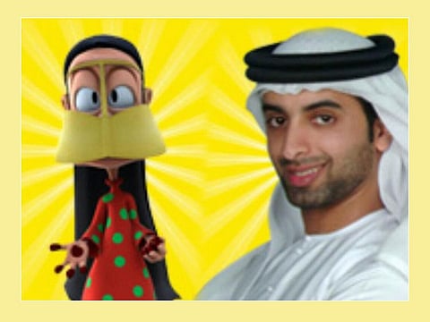 UAE actor Majid Al Falasi who plays 'Um Saeed' in the hit Emirati animated TV series Freej.