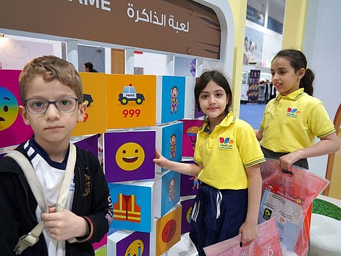 'Memory Game' at the booth of Child Safety Department at the reading festival