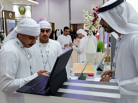 File photo of Emiratis exploring job opportunities at National Career Exhibition in Sharjah. Image used for illustrative purpose only.