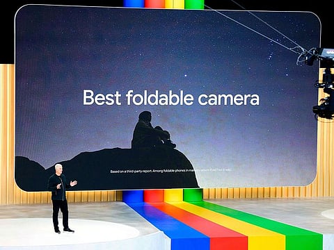 Rick Osterloh speaks during the Google I/O keynote session at Shoreline Amphitheatre in Mountain View, California, on May 10, 2023