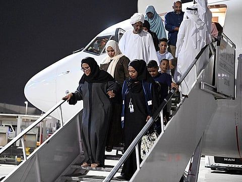 The UAE has hosted nationals from approximately 26 different countries after being evacuated on these planes, which have carried 997 people since 29 April.