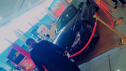 Muhammad Shahbaz with his prized win.