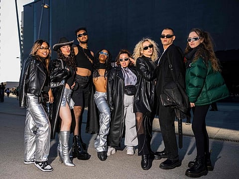 German fans of US musician Beyonce pose at the Friends Arena to watch her first concert of the World Tour named Renaissance, in Solna, north of Stockholm on May 10, 2023.